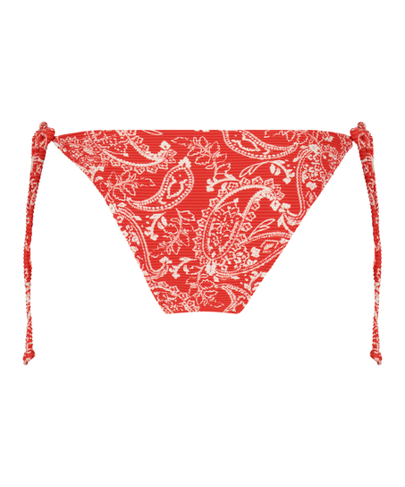Braguita de bikini brasileña Paisley, Rojo
