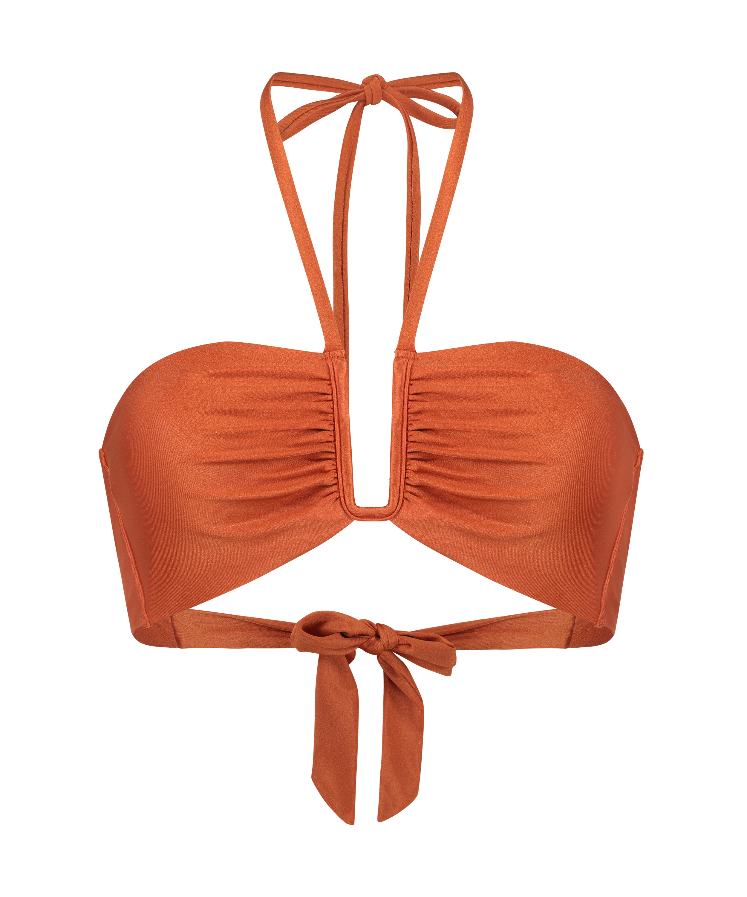 Top de bikini bandeau Corfu, Naranja, main