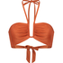Top de bikini bandeau Corfu, Naranja