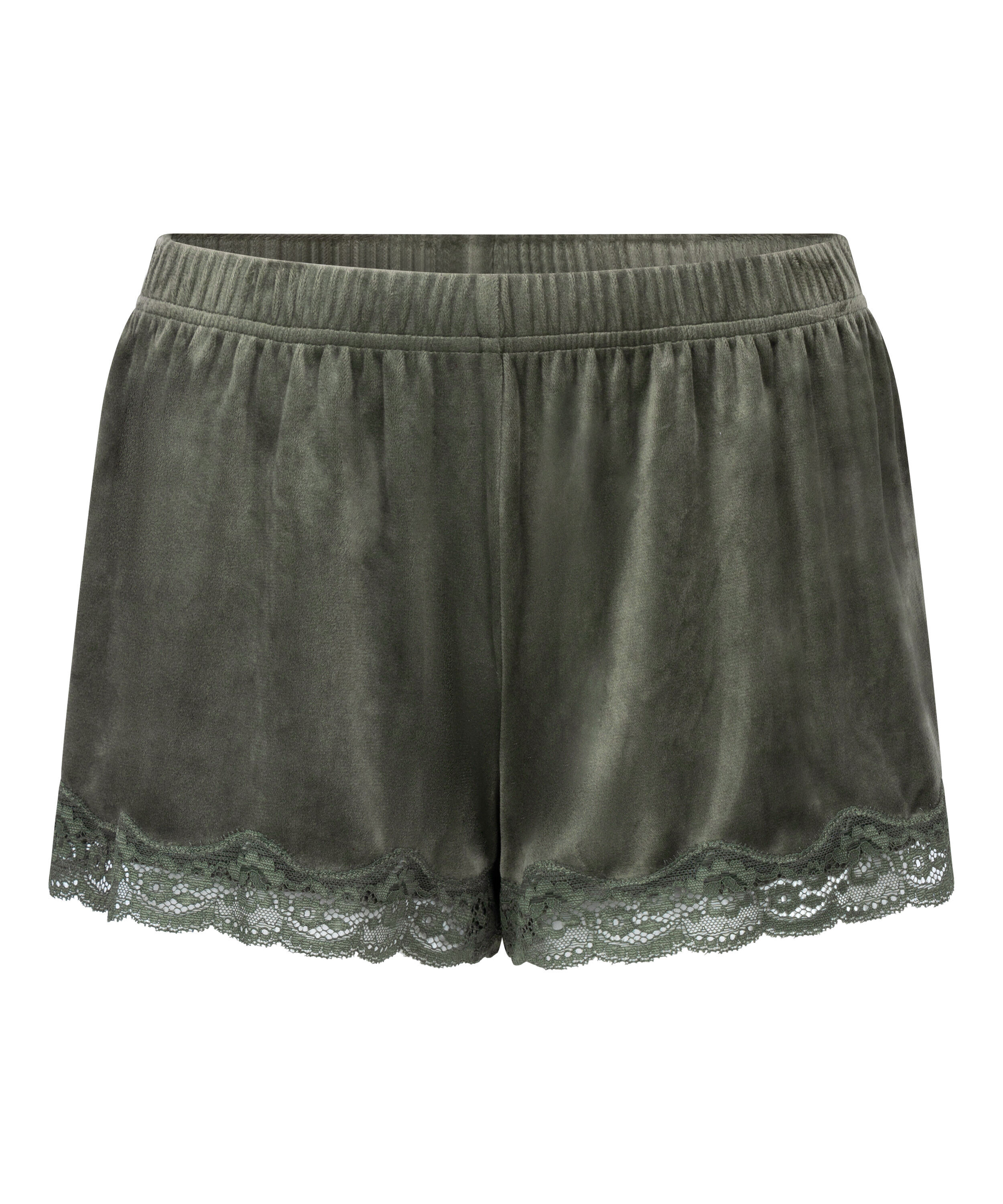 Short Velours Lace, Verde