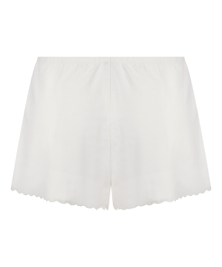 Short en pointelle, Blanco