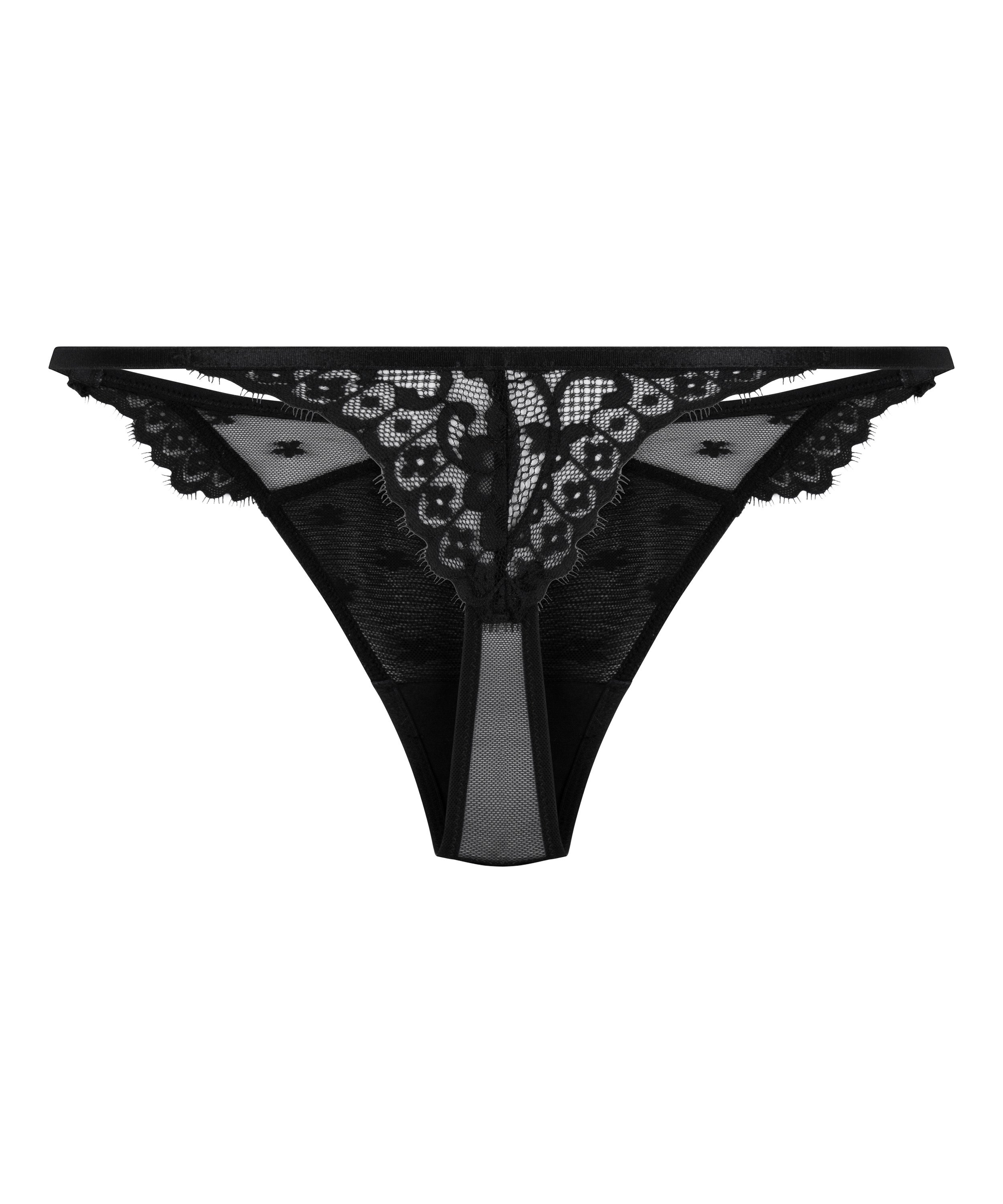 Tanga de corte alto Valora, Negro, main