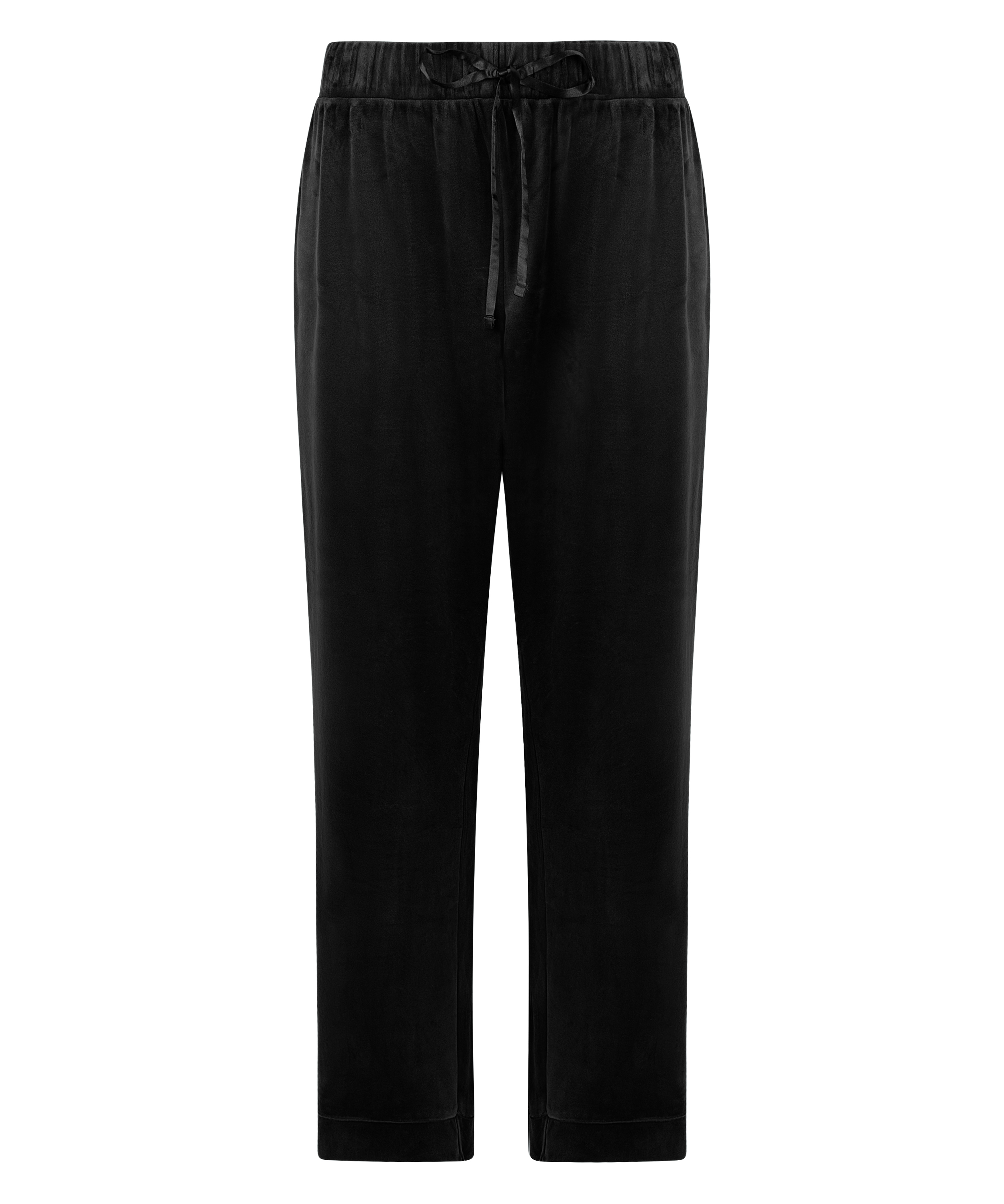 Pantalón de pijama de terciopelo, Negro, main