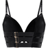 Sujetador de aros longline push-up acolchado Colette, Negro