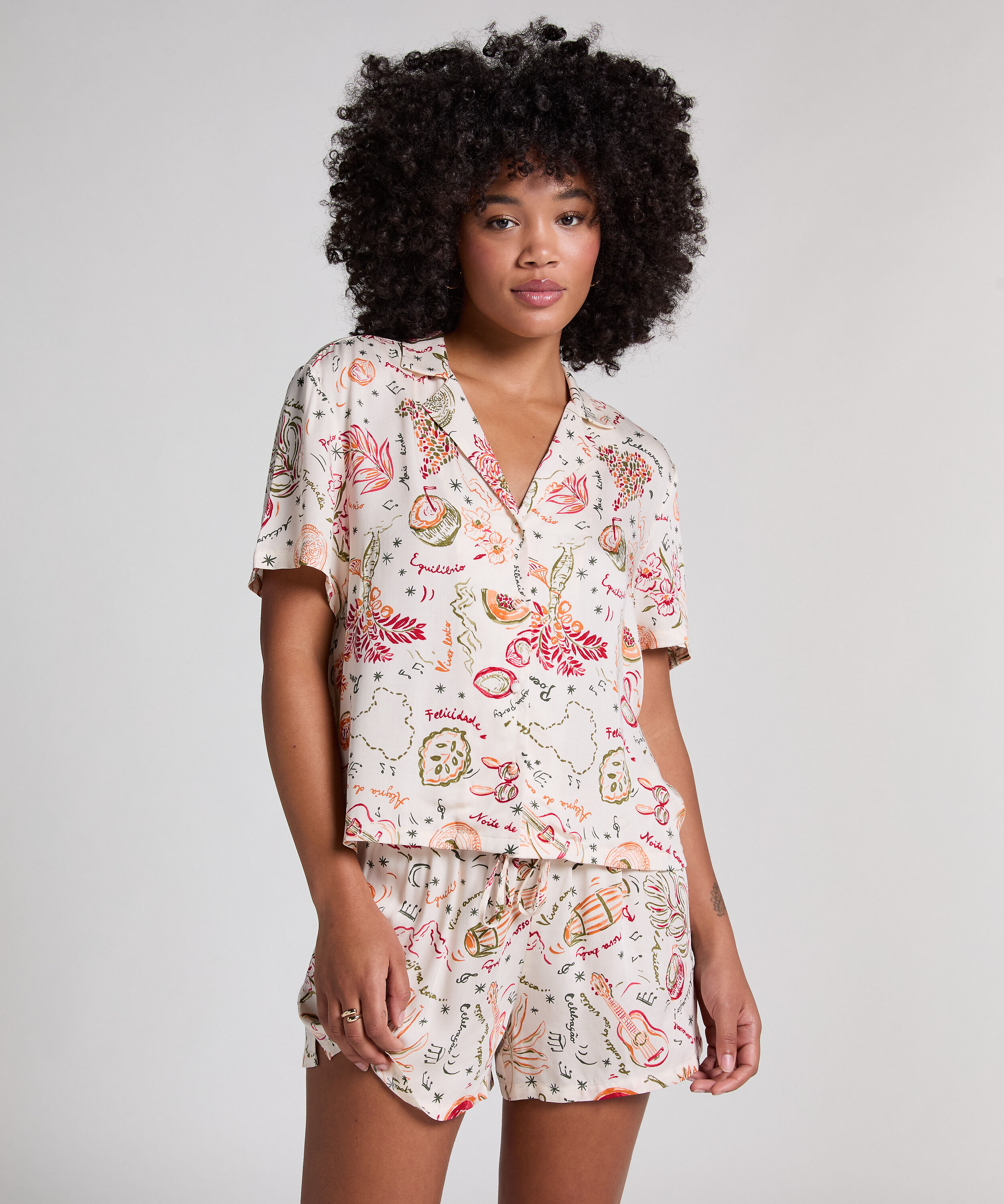 Chaqueta de sat&eacute;n, Blanco