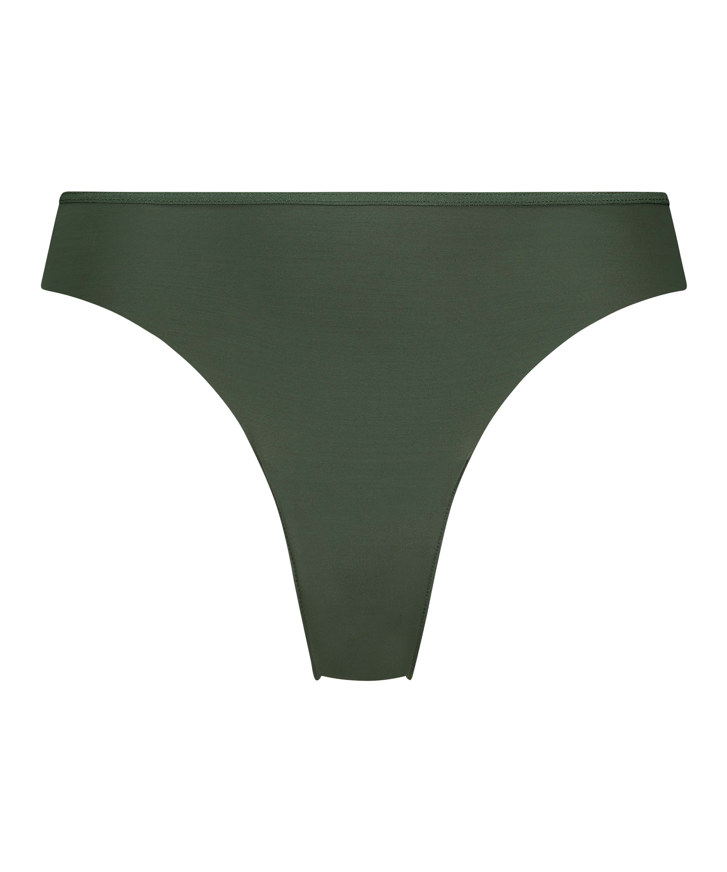 Invisible Tanga Lace Back, Verde