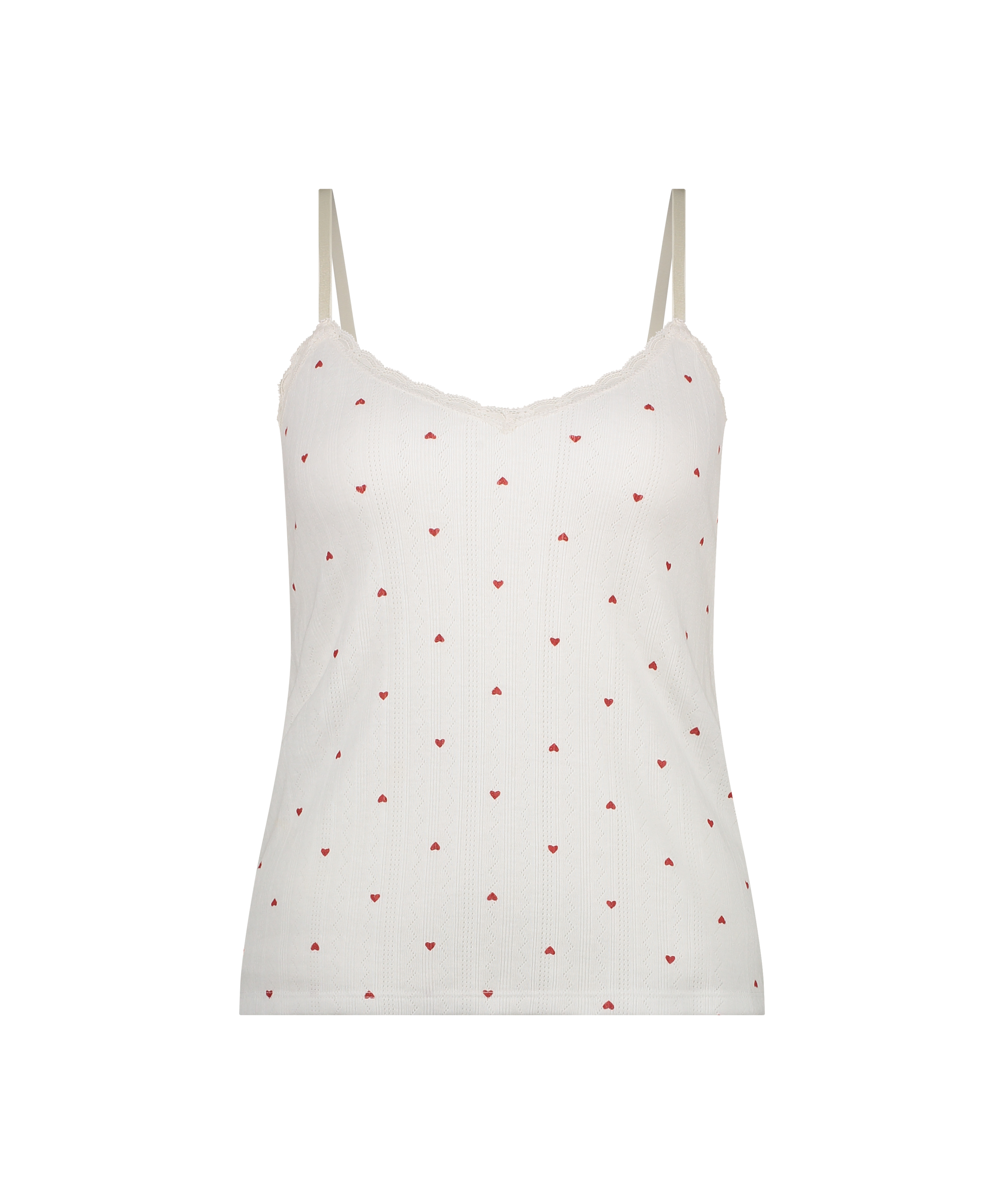 Top de camiseta lace, Blanco, main