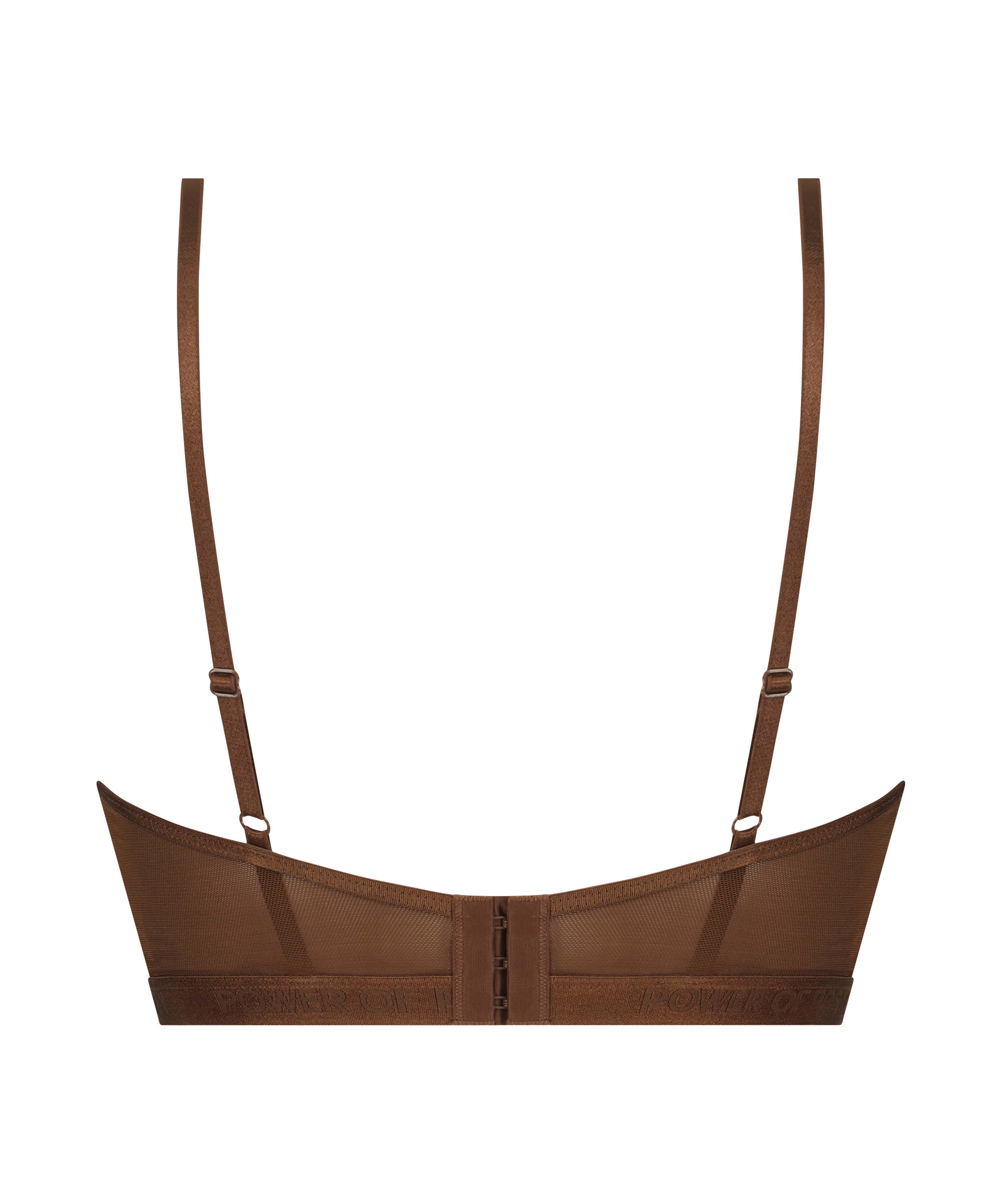 Sujetador de aros no preformado longline Honey, Marr&oacute;n, main