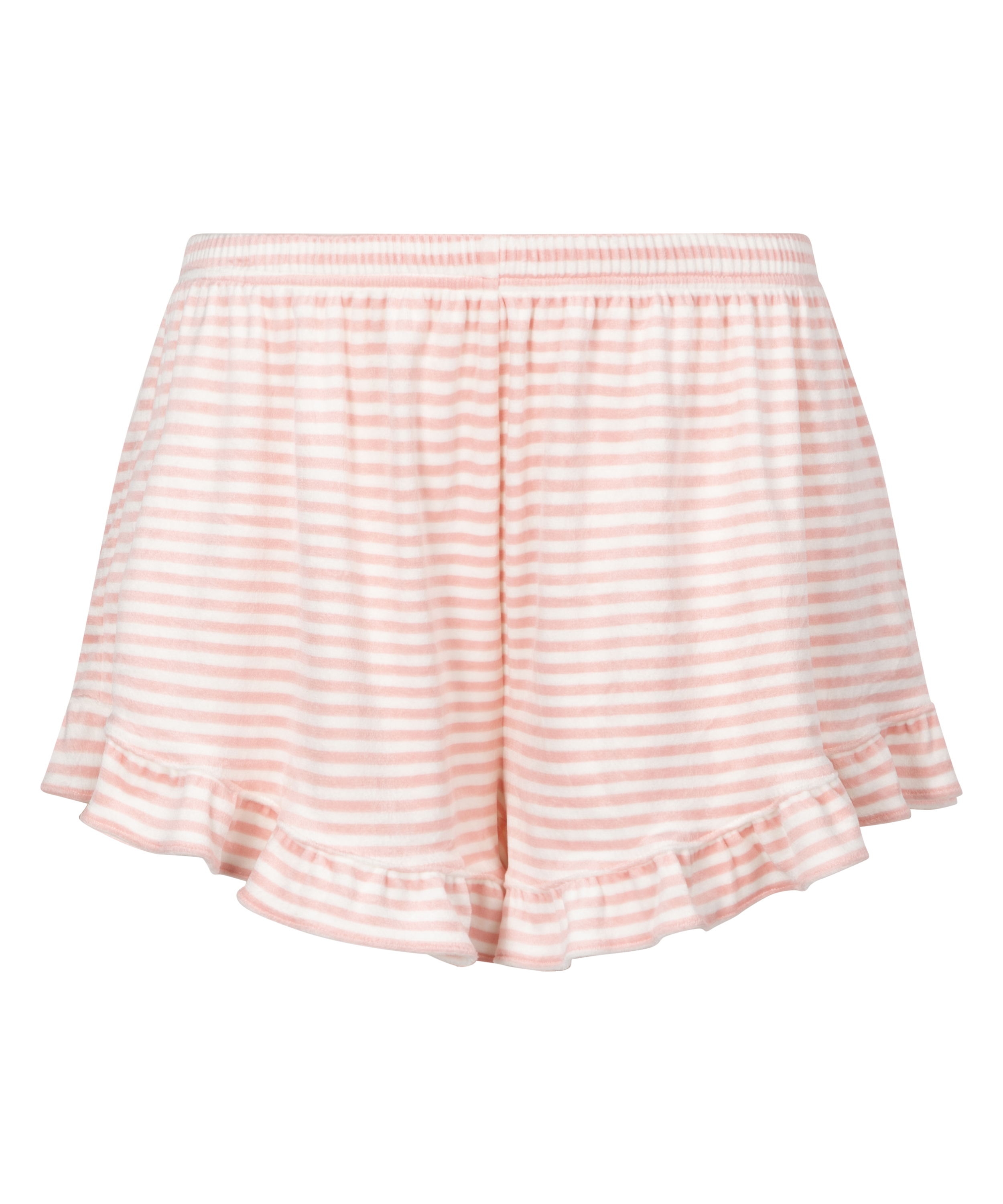 Pantalones cortos Velours Ruffle, Rosa, main