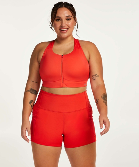 HKMX Sujetador deportivo The Pro Athlete Level 3, Rojo