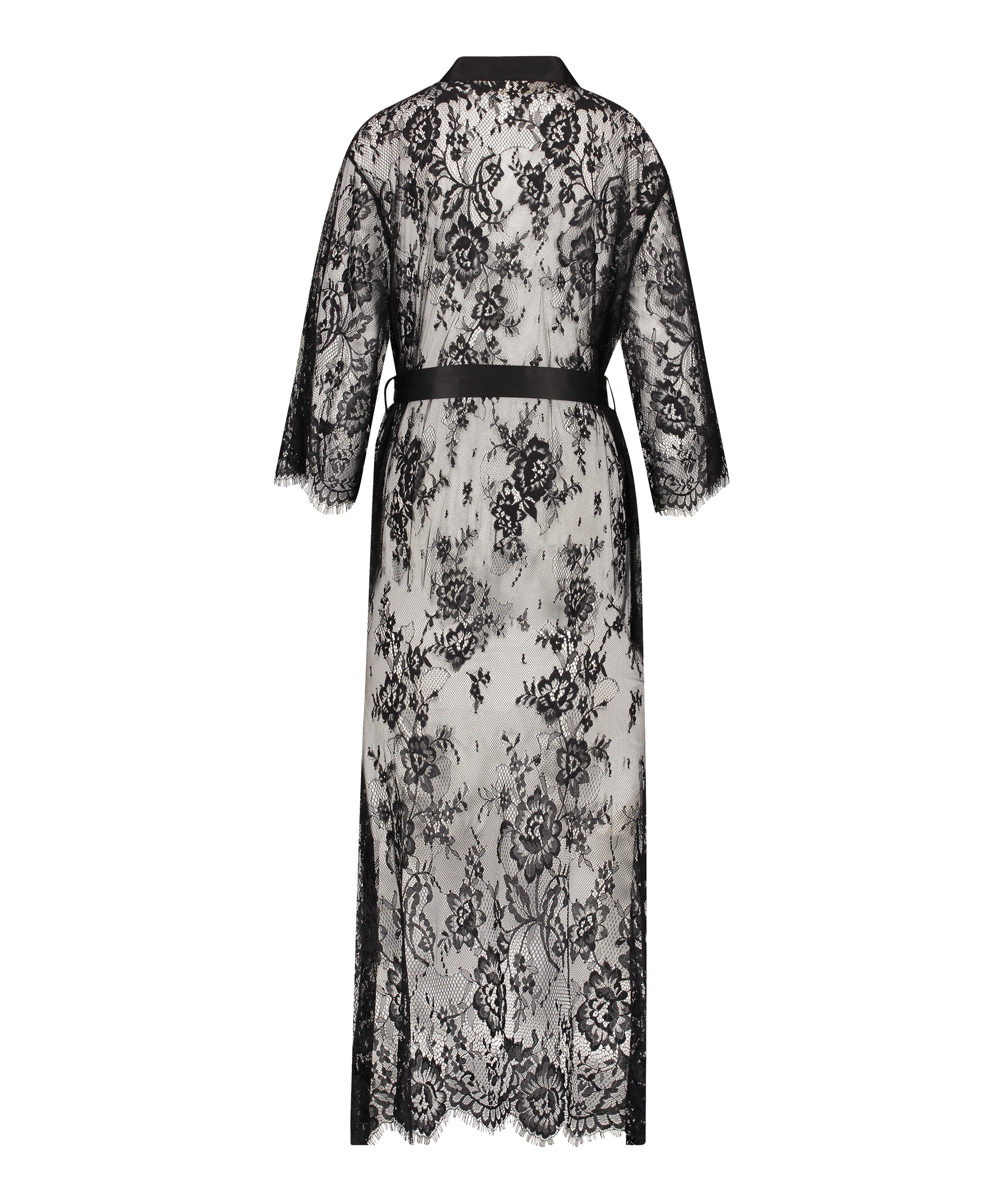 Kimono Allover Lace, Negro, main