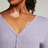 Top de pijama Henley, Morado