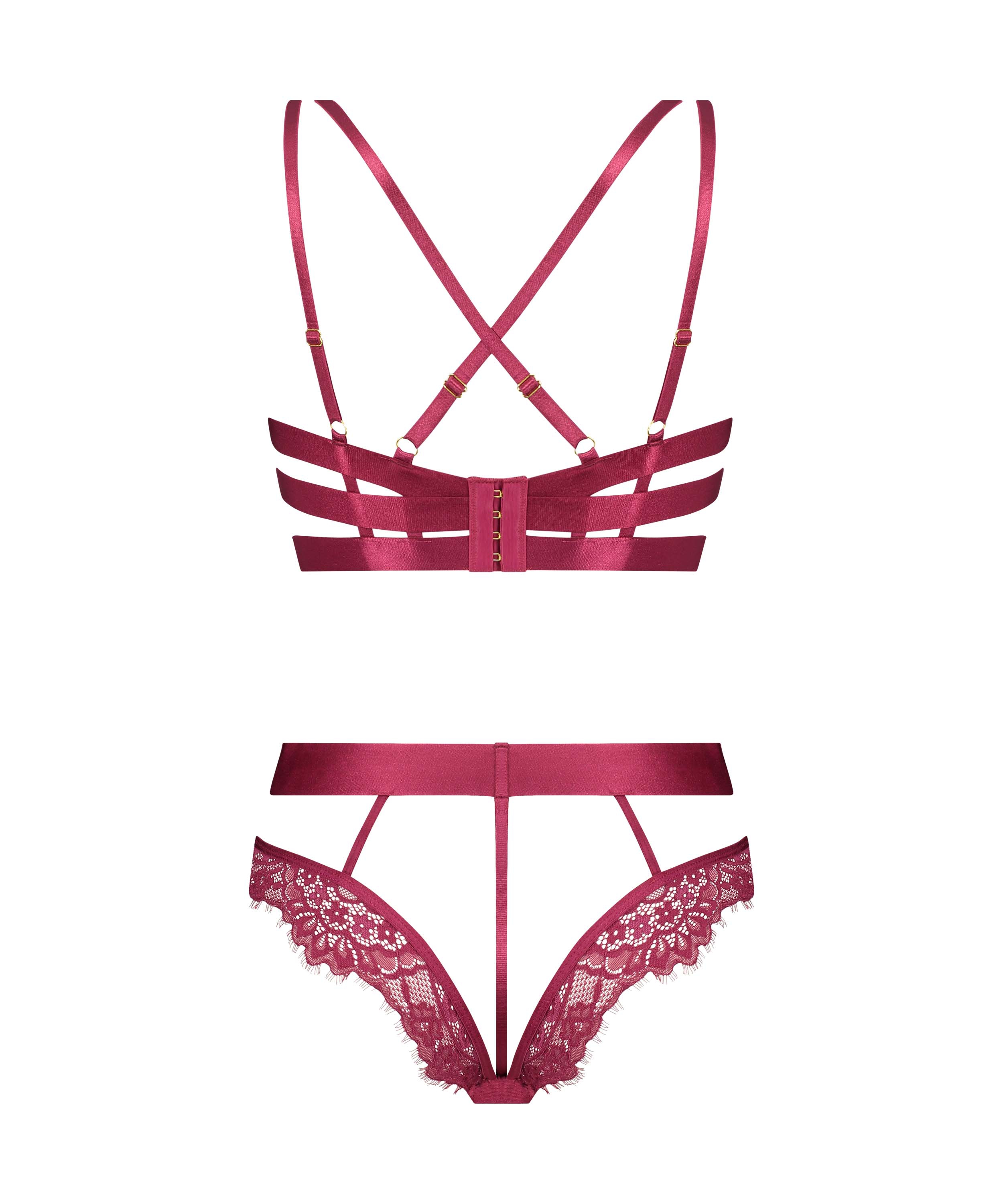 Private Bodi con entrepierna abierta Flora, Rojo, main