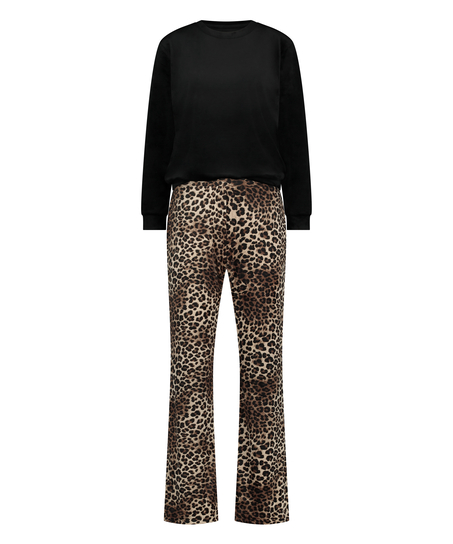 Conjunto de pijama con bolso, Beige