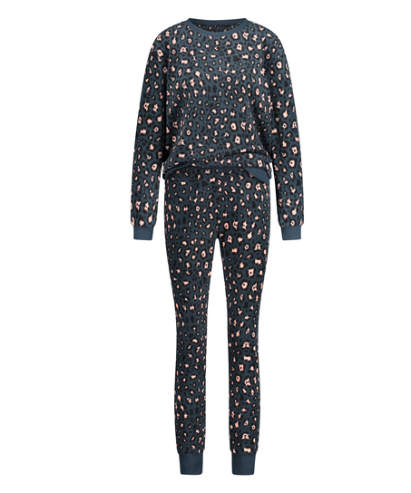 Conjunto de pijama con bolso, Azul