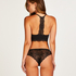 Brasileña Invisible Lace Back, Negro