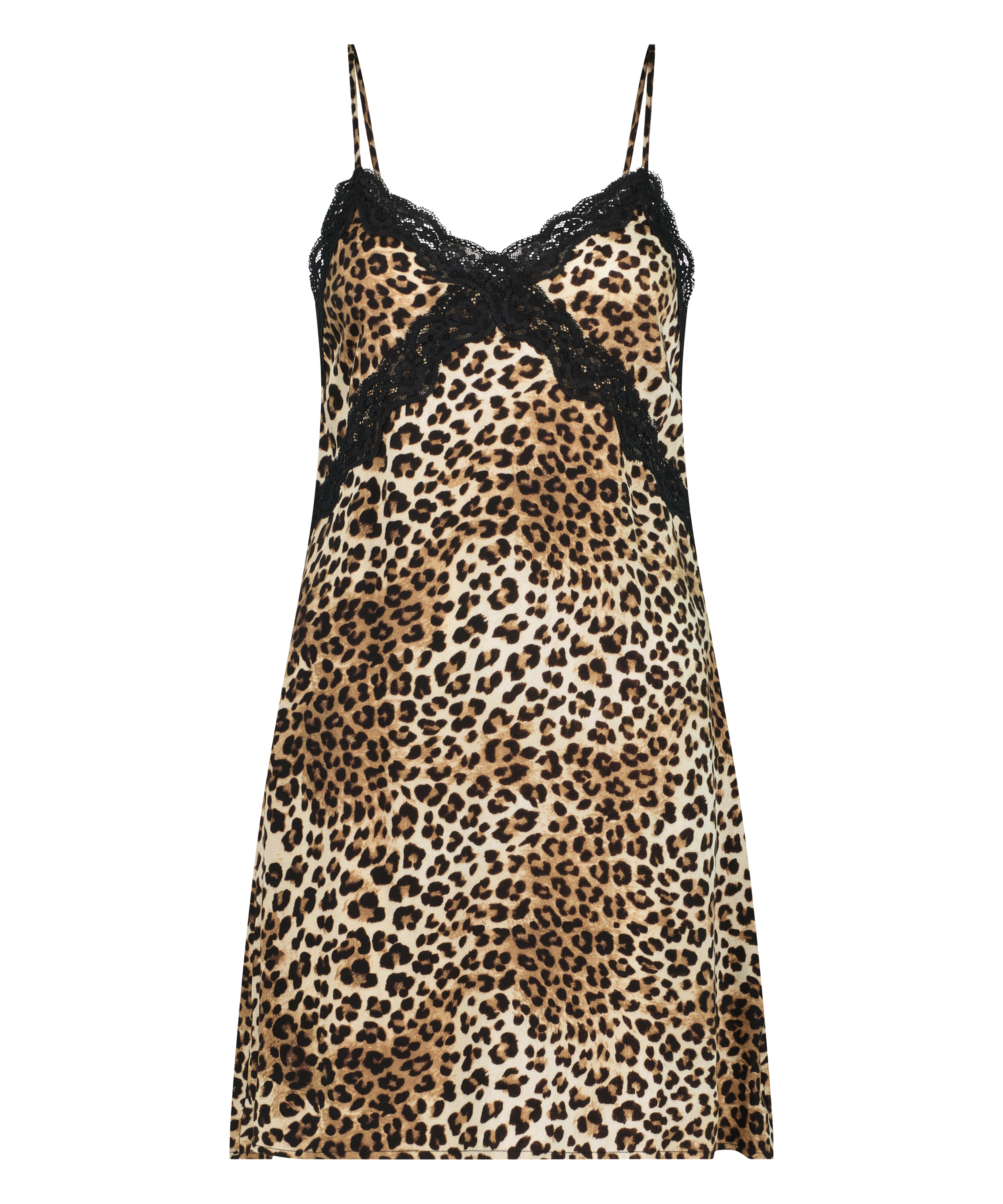 Vestido lancero Satin, Negro, main