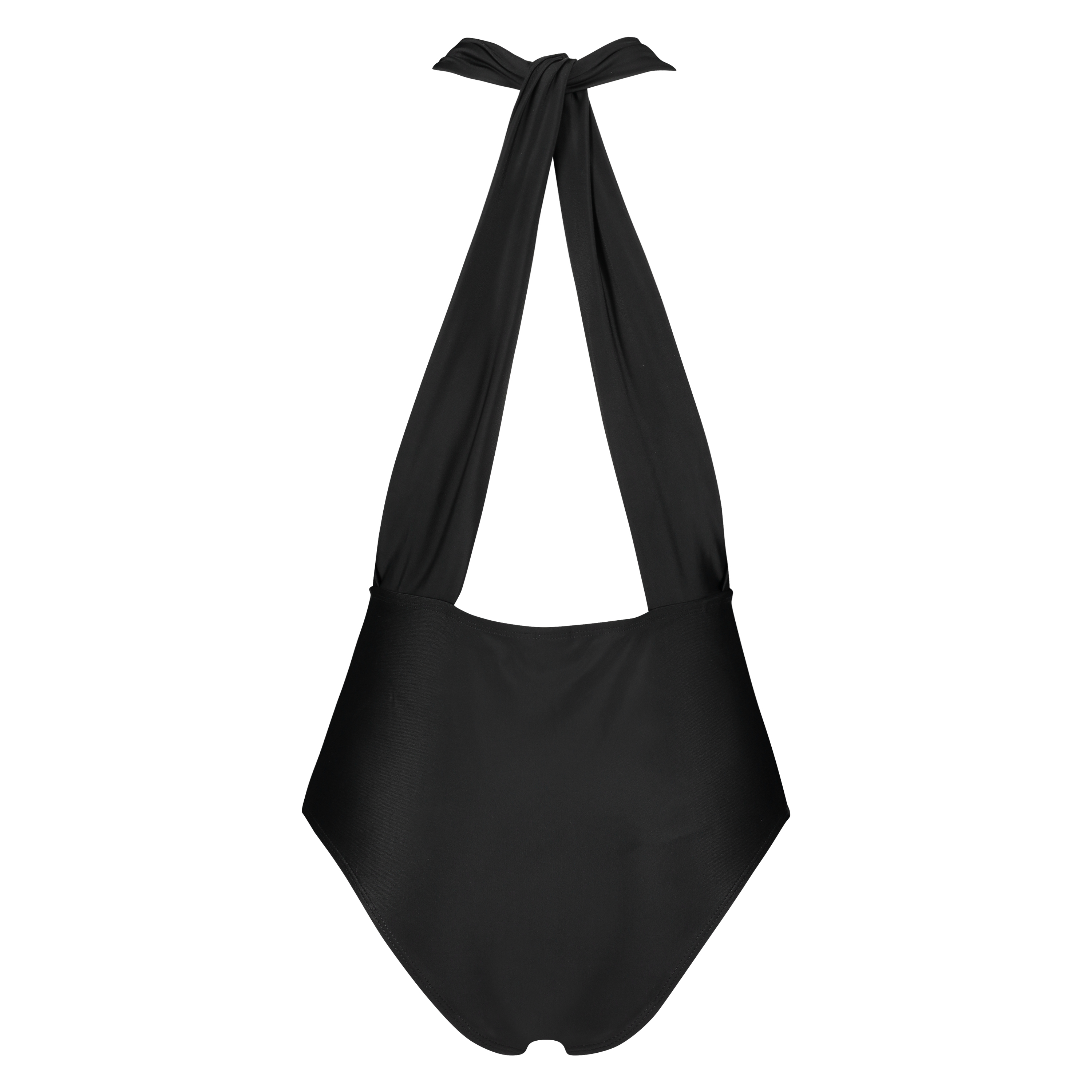 Traje de ba&ntilde;o de corte alto Pagoda, Negro, main