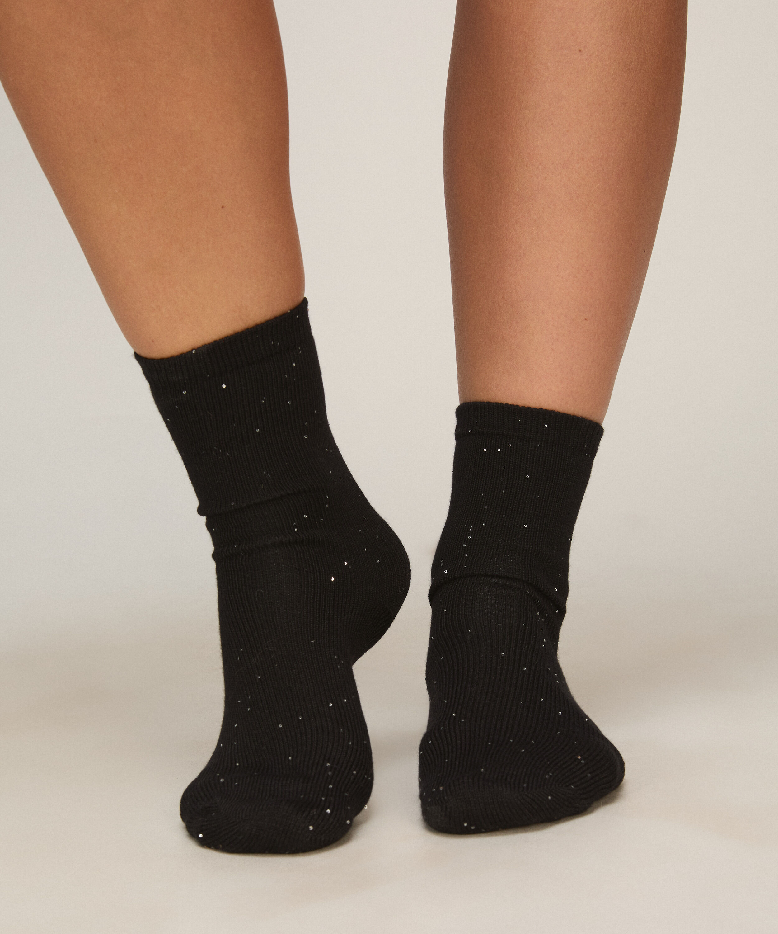 Calcetines Sequin Crew, Negro Calcetines Sequin Crew, Negro