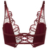Sujetador largo con aros sin relleno Olivia, Rojo