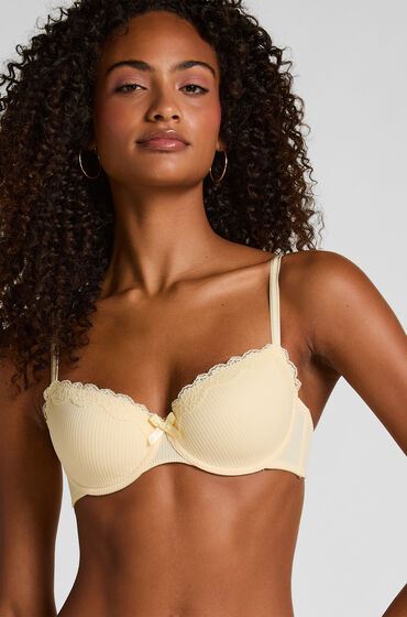 hunkemoller sujetador con aros preformado lola amarillo
