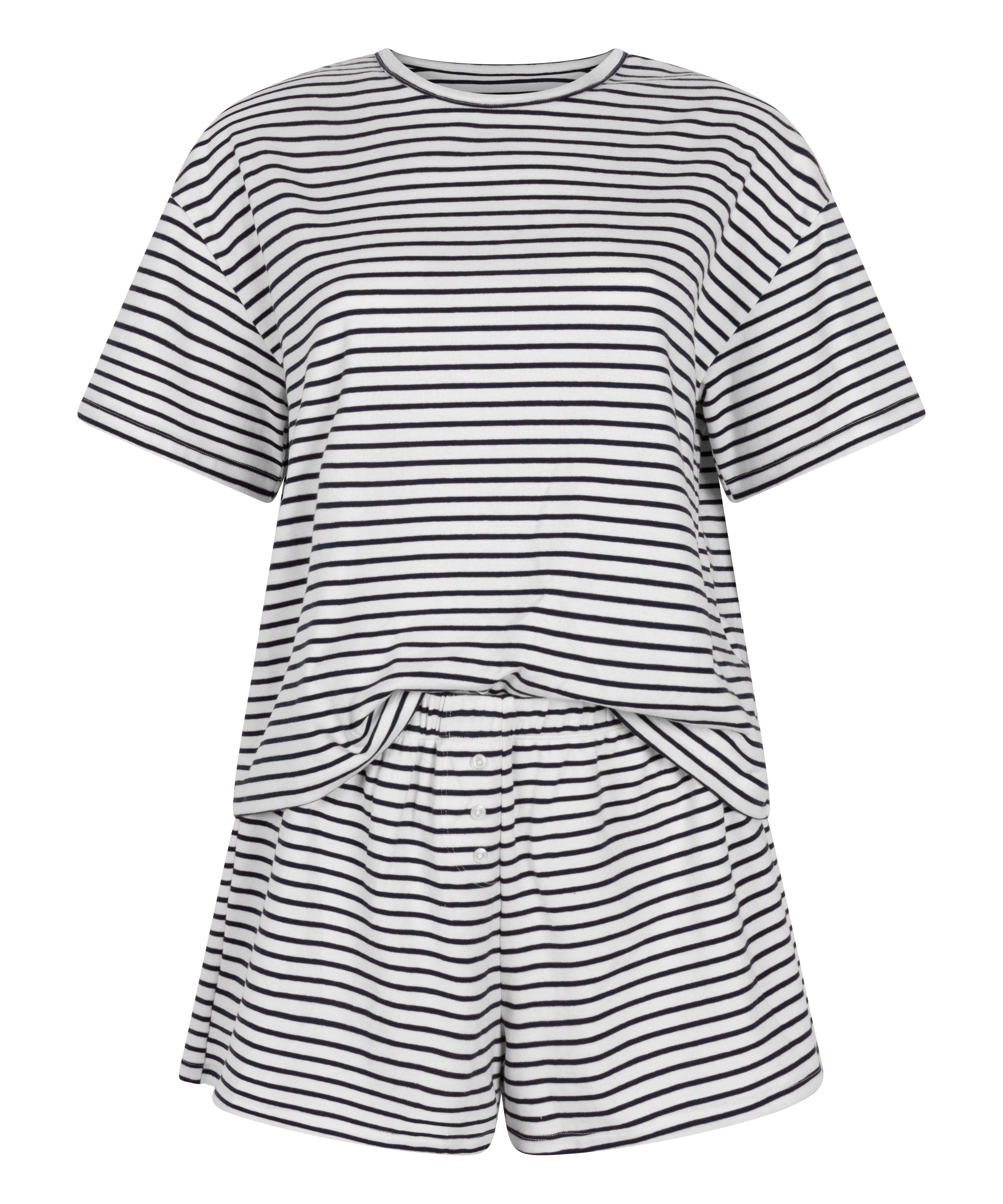 Conjunto de pijama de punto jersey, Azul, main