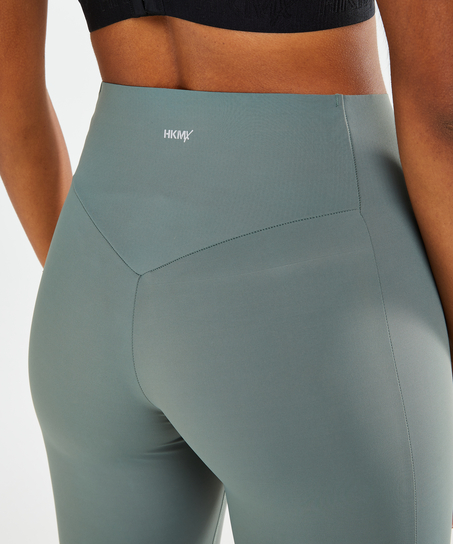 HKMX Mallas de cintura alta Make Me Zen, Verde