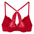 Sujetador de aros push-up acolchado Whiitney, Rojo