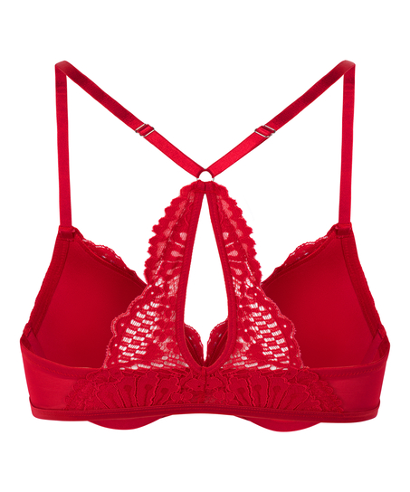 Sujetador de aros push-up acolchado Whiitney, Rojo