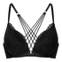 Sujetador de aros longline push-up acolchado Sabrina, Negro