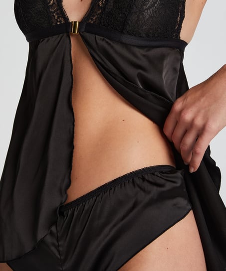 Babydoll Satin Mariah, Negro