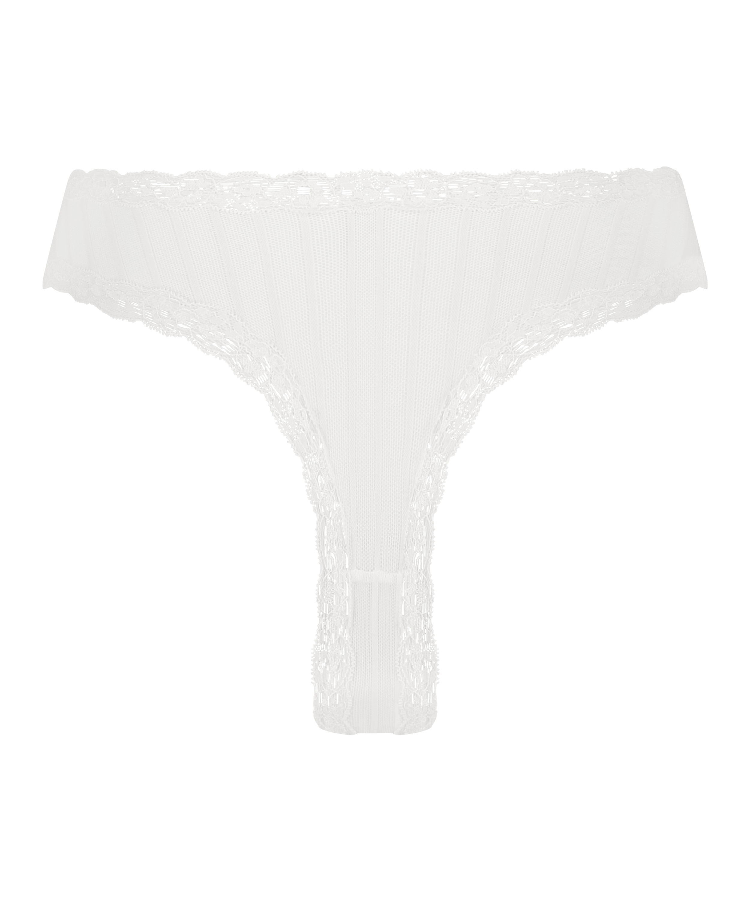 Brasile&ntilde;a en forma de V burn-out mesh, Blanco, main