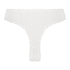 Brasile&ntilde;a en forma de V burn-out mesh, Blanco