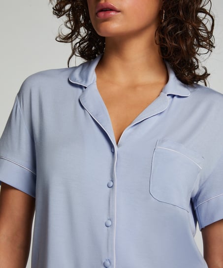 Chaqueta de manga corta de jersey Essential, Azul