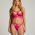 Sujetador longline de aros no preformado Sadie, Rosa