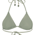 Top de bikini triangular Giselle, Verde