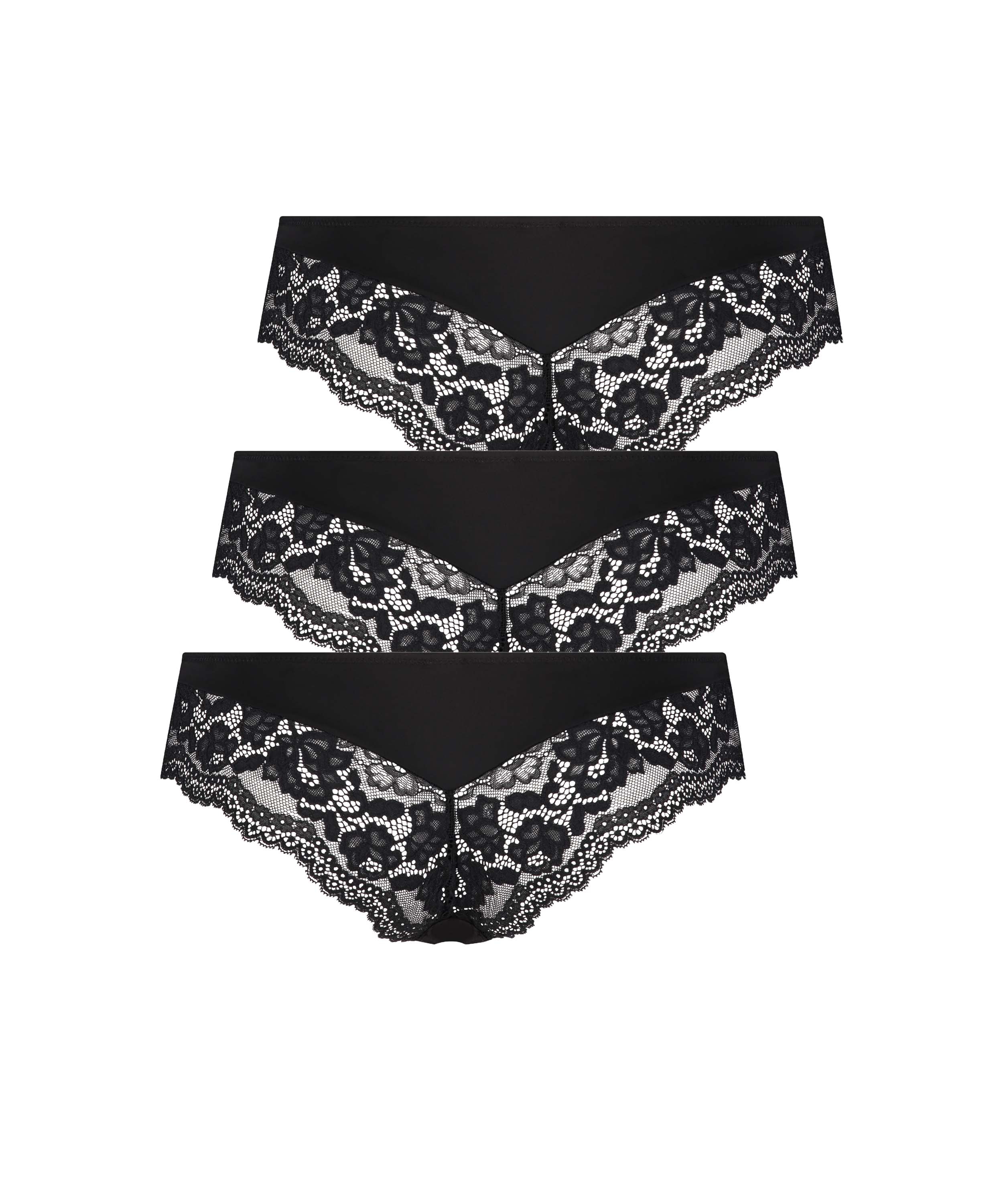 Lote de 3 braguitas brasileñas Valencia, Negro, main