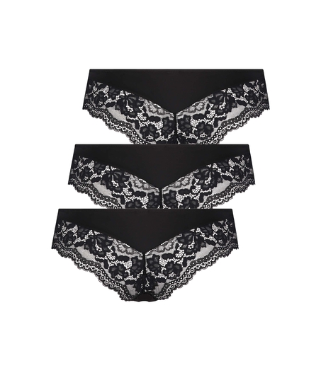 Lote de 3 braguitas brasileñas Valencia, Negro