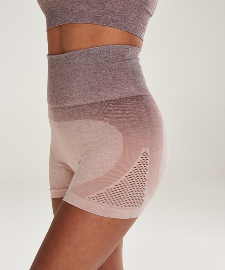 Pantalones de cintura alta de HKMX, Rosa