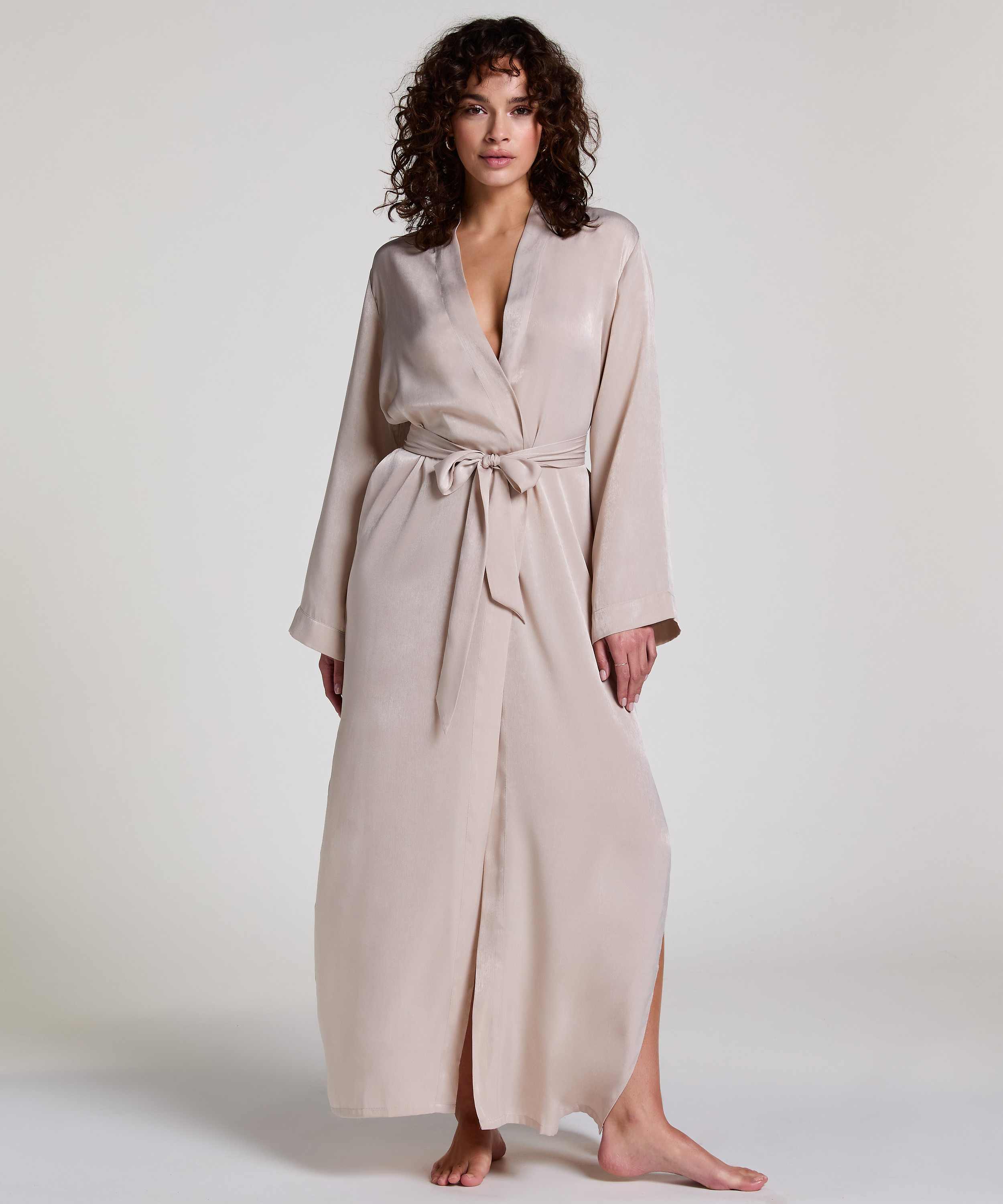 Kimono Satin, Beige, main