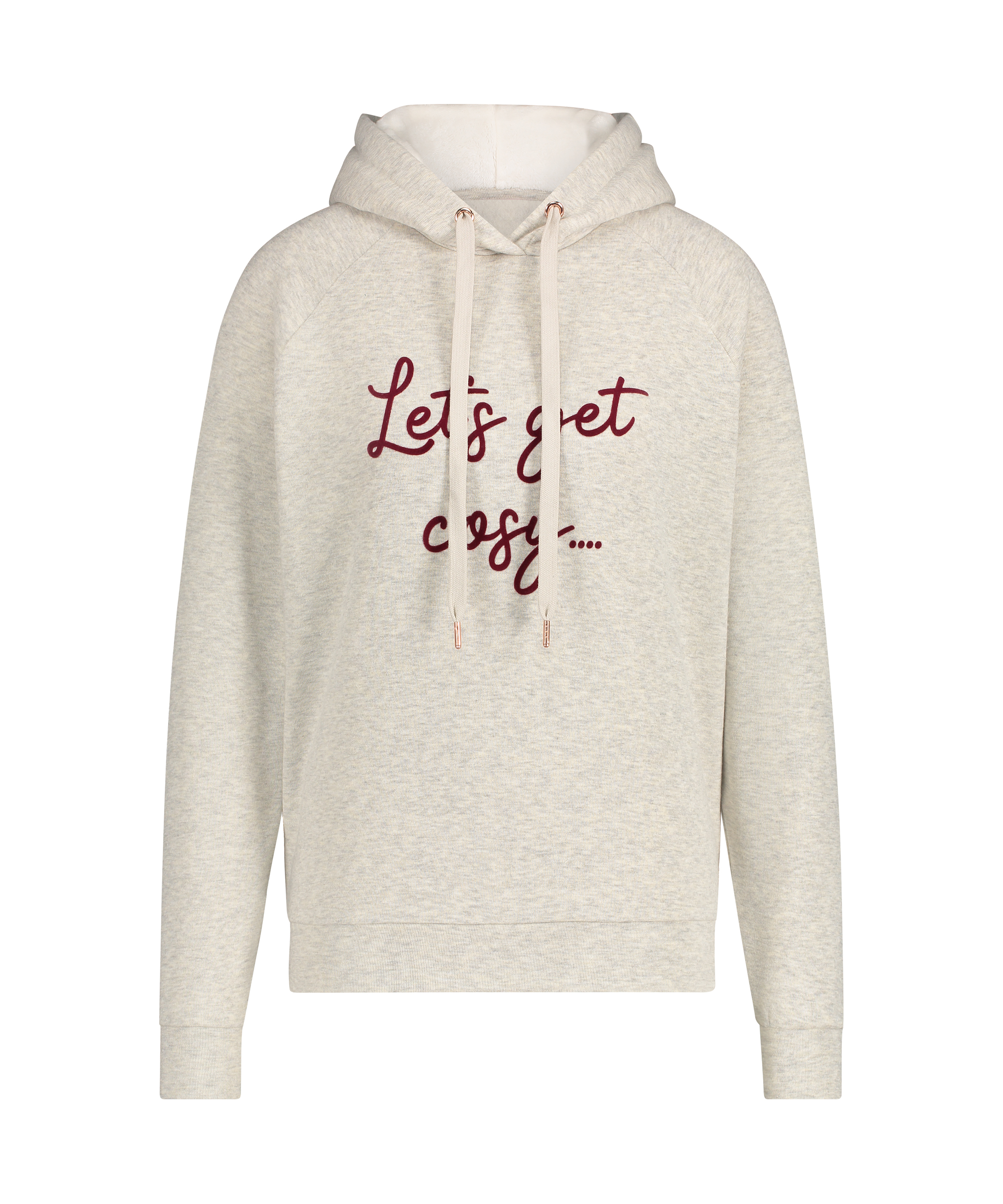 Sudadera de manga larga con capucha, Beige, main