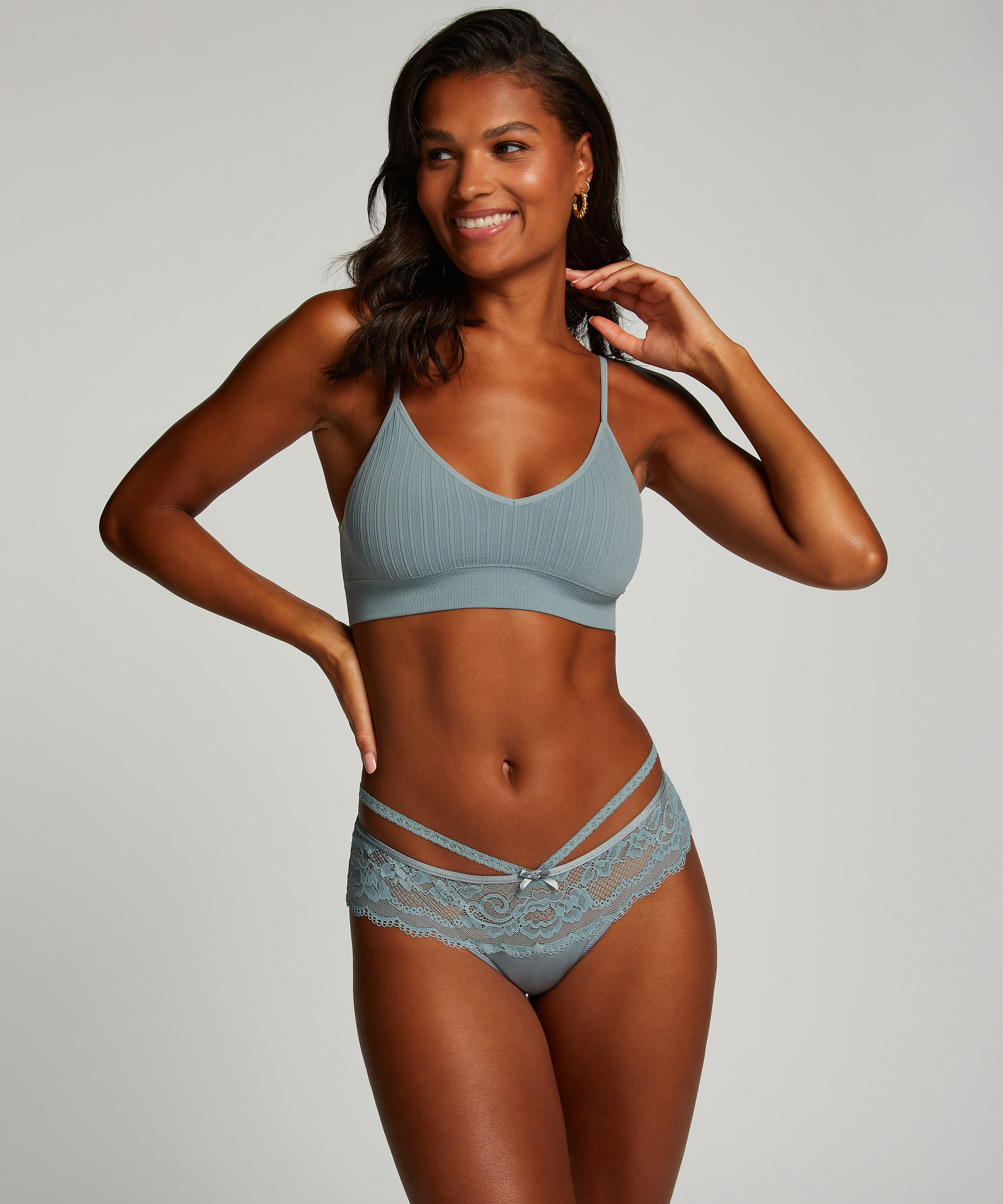 Tanga bóxer Quinn, Azul, main