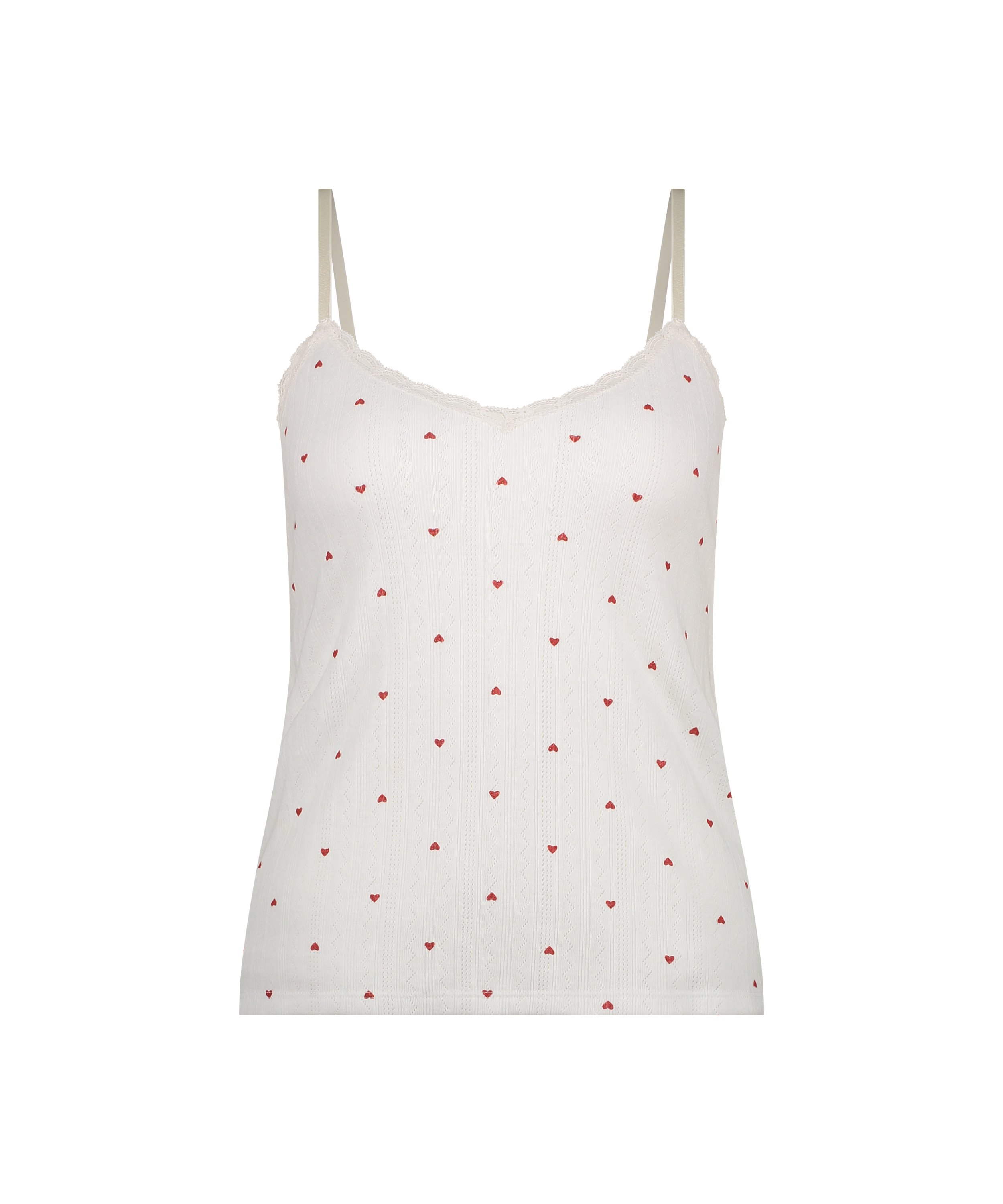 Top de camiseta lace, Blanco, main