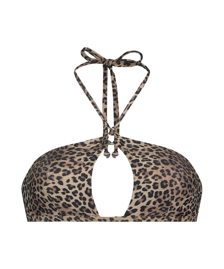 Top de bikini Cannes, Marrón