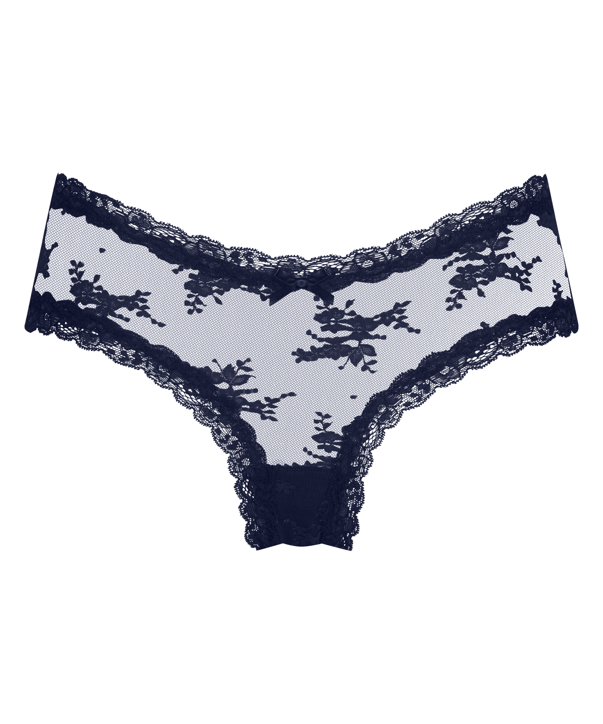 Brasile&ntilde;a en forma de V burn-out mesh, Azul