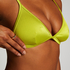 Top de bikini triangular Luna, Verde