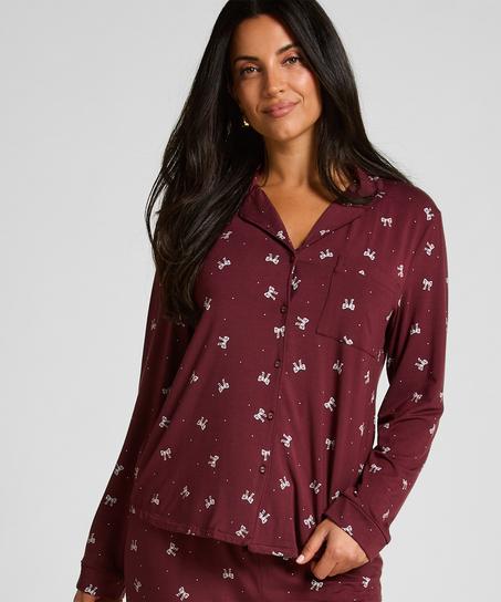 Chaqueta de manga larga de jersey Essentil, Morado