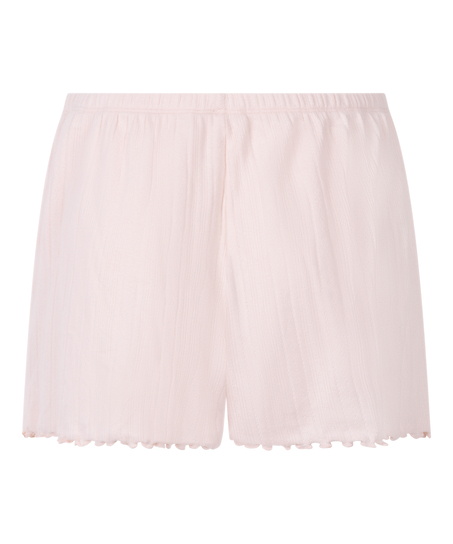 Pantal&oacute;n corto en pointelle, Rosa