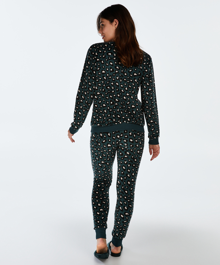 Top polar de manga larga, Verde