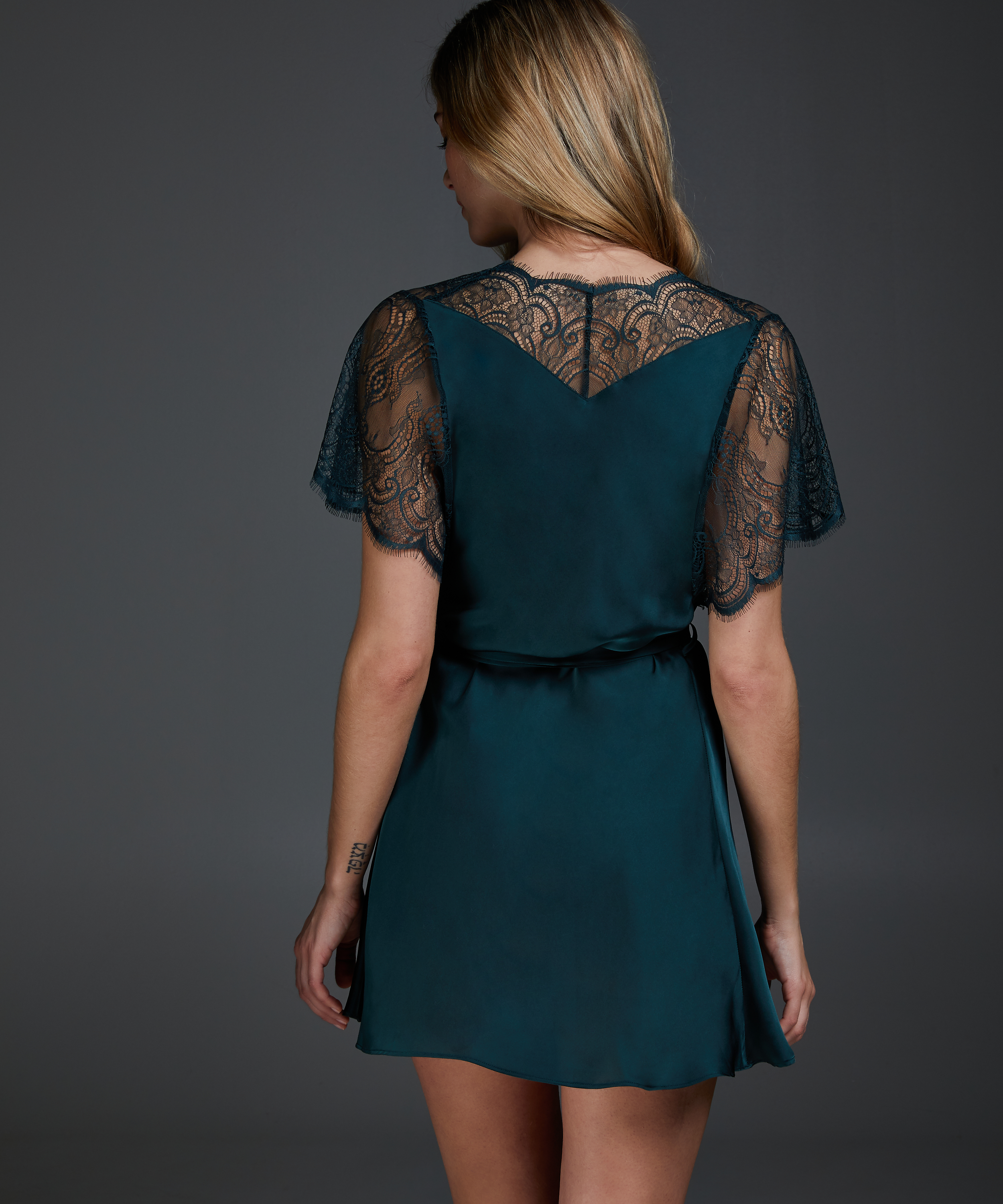 Kimono Cap Sleeve, Verde, main